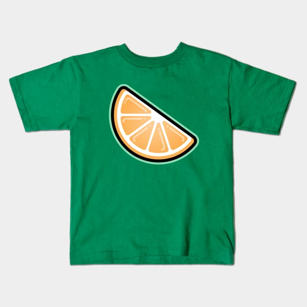 Orange Slice Kids T-Shirt by EbukaAmadiObi19